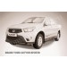 Slitkoff SYAS003B защита переднего бампера d57+ d57 двойная радиусная черная SsangYong Actyon Sport (2013)