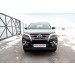 Slitkoff TFOR-002B защита переднего бампера d76+ d57 двойная черная Toyota Fortuner (2017)