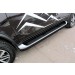 Slitkoff TFOR-005B защита штатного порога d42 черная Toyota Fortuner (2017)