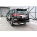 Slitkoff TFOR-006 защита заднего бампера d76+ d42 двойная длинная Toyota Fortuner (2017)