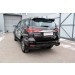 Slitkoff TFOR-008B защита заднего бампера уголки d76+ d42 двойные черные Toyota Fortuner (2017)