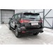 Slitkoff TFOR-009B защита заднего бампера уголки d76 черные Toyota Fortuner (2017)