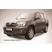 Slitkoff TIN001B защита переднего бампера d57+ d42 двойная черная ТагАЗ Tingo (2011)