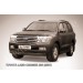 Slitkoff TLC2-012B защита переднего бампера d57+ d57 двойная черная Toyota Land Cruiser 200 (2007)
