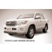 Slitkoff TLC2-12-004B защита переднего бампера d76+ d57 двойная черная Toyota Land Cruiser 200 (2012)
