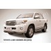 Slitkoff TLC2-13-004B защита переднего бампера d76+ d57 двойная черная Toyota Land Cruiser 200 (2013)
