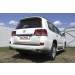 Slitkoff TLC2-15-010B защита заднего бампера уголки d76+ d42 двойные черные Toyota Land Cruiser 200 (2015)