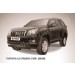 Slitkoff TOP007B защита переднего бампера d76+ d57 двойная черная Toyota Land Cruiser Prado (2010)