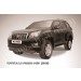 Slitkoff TOP011B защита переднего бампера d57+ d57 двойная черная Toyota Land Cruiser Prado (2010)