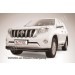 Slitkoff TOP14-006B защита переднего бампера d76+ d57 двойная длинная черная Toyota Land Cruiser Prado (2014)
