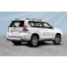 Slitkoff TOP17-011B защита заднего бампера d76+ d42 двойная черная Toyota Land Cruiser Prado (2017)