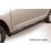 Slitkoff TR409-009B защита порогов d76 с проступями черная Toyota RAV4 (2009)
