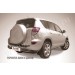 Slitkoff TR410-016B защита заднего бампера уголки d76+ d42 двойные черные Toyota RAV4 (2010)