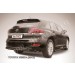 Slitkoff TVEN009B защита заднего бампера d76+ d57 двойная радиусная черная Toyota Venza (2013)