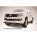 Slitkoff VWAM13-003B защита переднего бампера d76+ d57 двойная черная Volkswagen Amarok (2013)