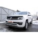 Slitkoff VWAM16-002B защита переднего бампера d76+ d57 двойная черная Volkswagen Amarok (2016)