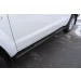 Slitkoff VWAM16-004B защита порогов d76 с проступями черная Volkswagen Amarok (2016)