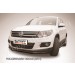 Slitkoff VWTIG-003B защита переднего бампера d57+ d42 двойная черная Volkswagen Tiguan (2011)