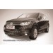 Slitkoff VWTR-004B защита переднего бампера d57+ d57 двойная черная Volkswagen Touareg (2010)