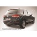 Slitkoff VWTR-010B защита заднего бампера d57+ d57 двойная черная Volkswagen Touareg (2010)